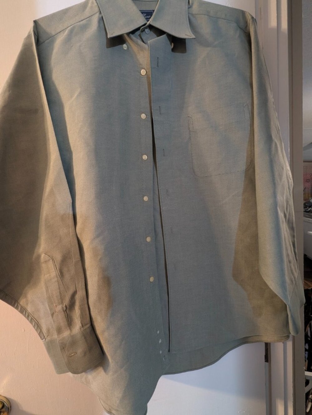 Dockers Men's Long Sleeve Dress Shirt - Size: Large - Color: Sage Green